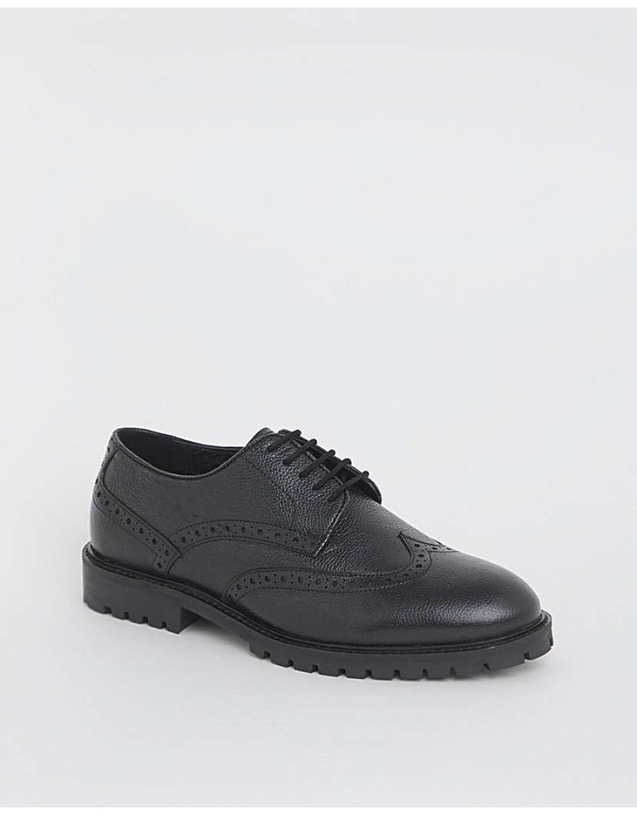 Leather Brogues Extra Wide Fit