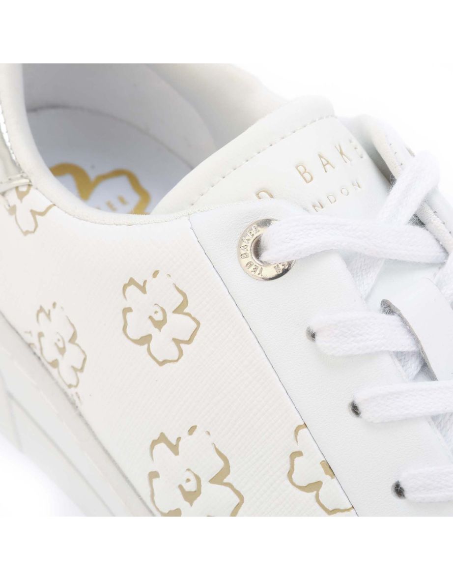 Women's Ted Baker Taliy Cupsole Trainers in White - 4