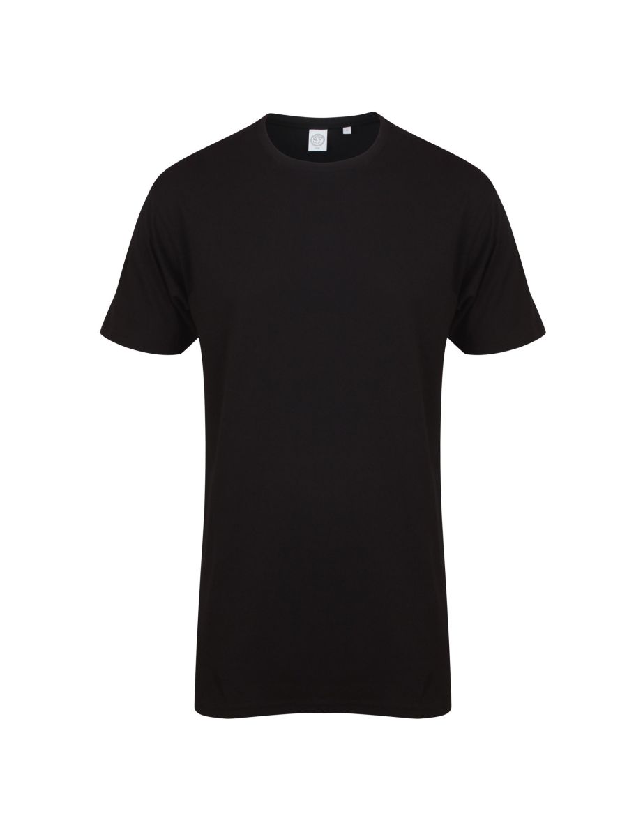 Longline black t shirt mens hotsell