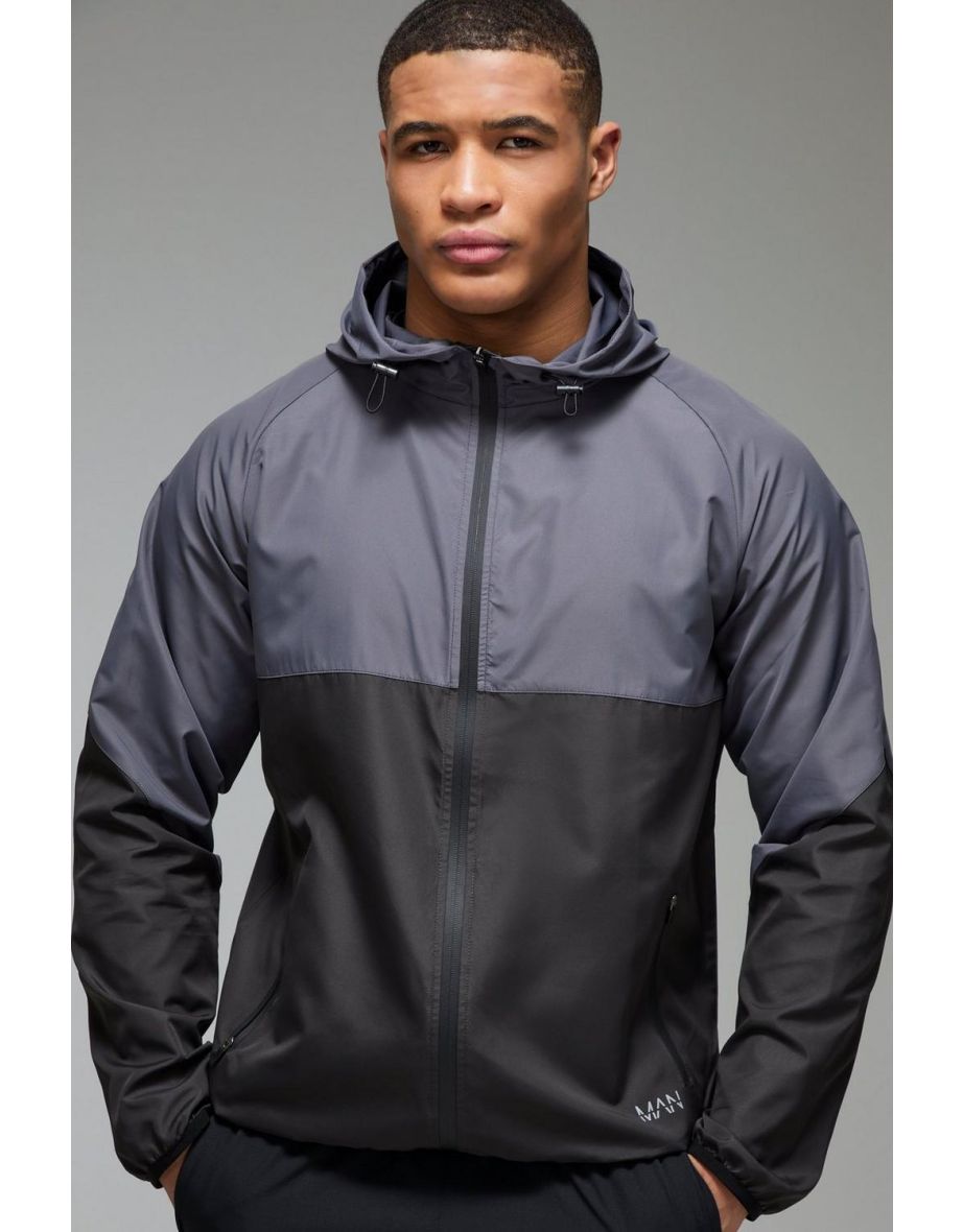 Man Active Ripstop Shower Resist Windbreaker - multi