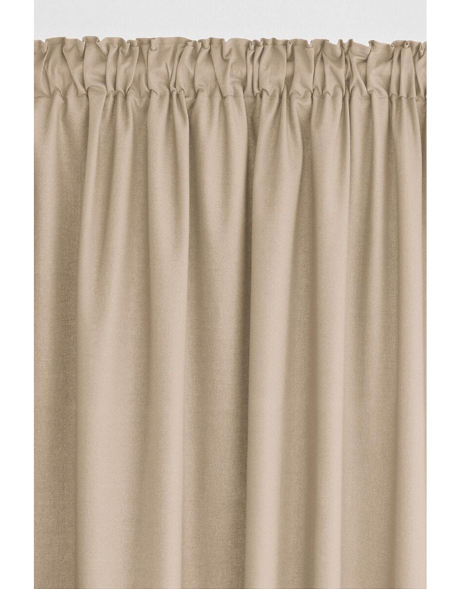 Scenario Single Cotton Curtain with Gathered Header