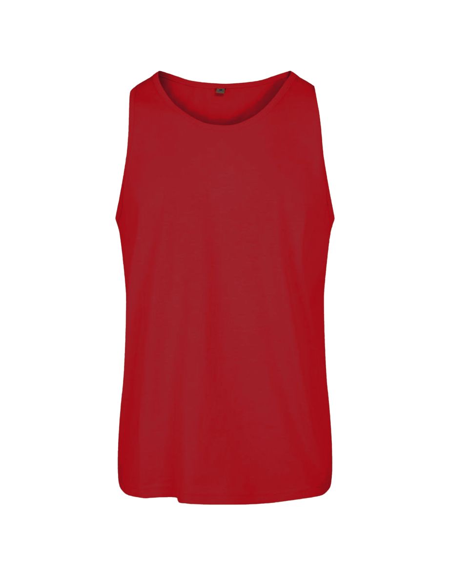 Mens Basic Tank Top - Burgundy - 1