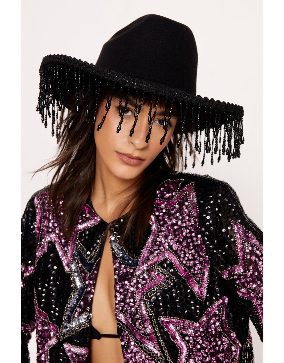 Embellished Drop Cowboy Hat