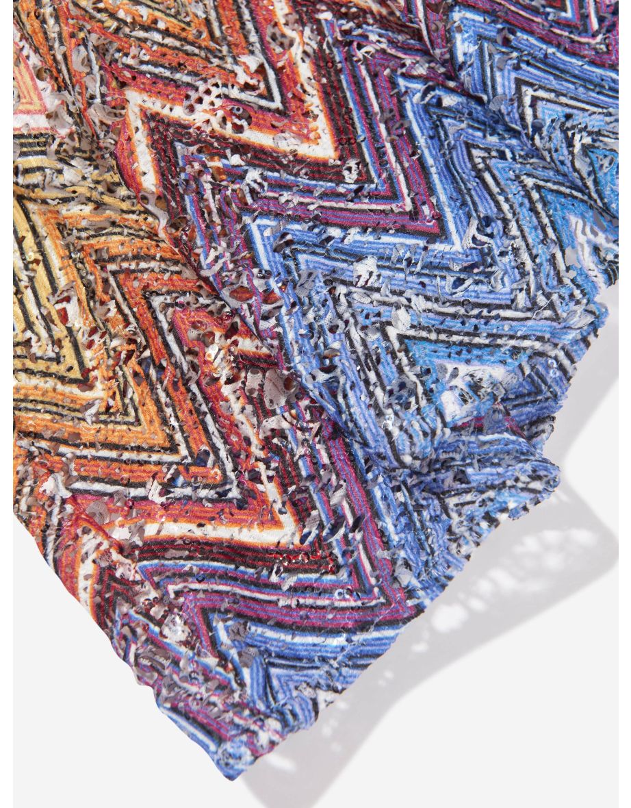 Girls Zigzag Maxi Dress in Multicolour - 4