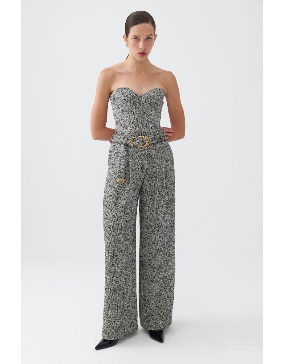 Belted High Waist Pants