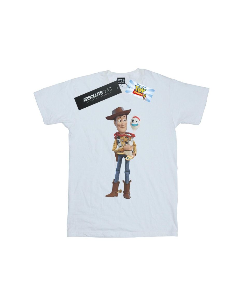 Disney Boys Toy Story 4 Woody And Forky T-Shirt - White - 1