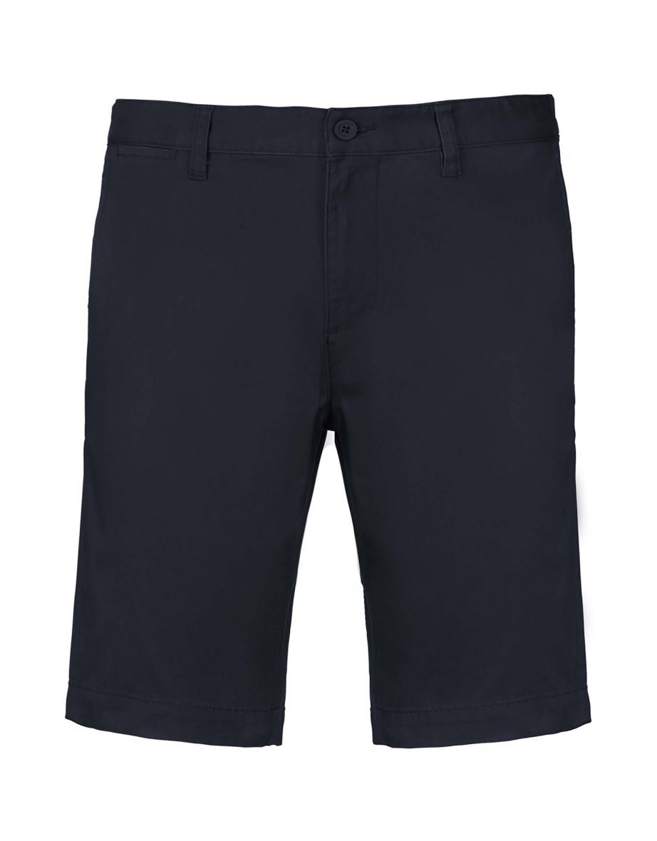 Kariban Mens Chino Bermuda Shorts - Dark Navy