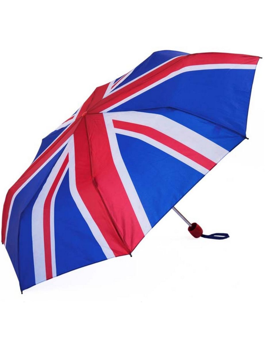 X-Brella Union Jack Folding Umbrella - Red/White/Blue