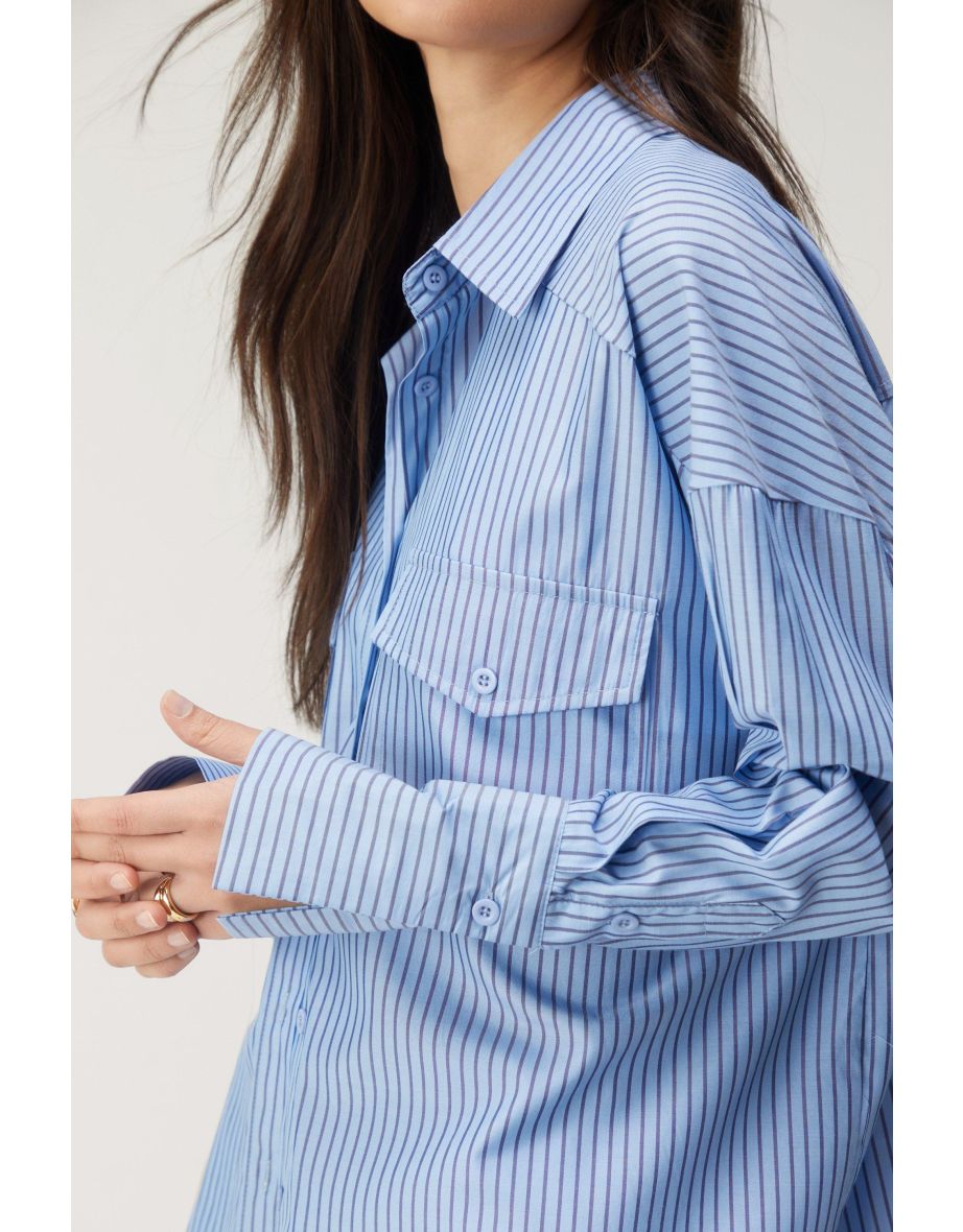 Oversize Split Back Shirt - 3