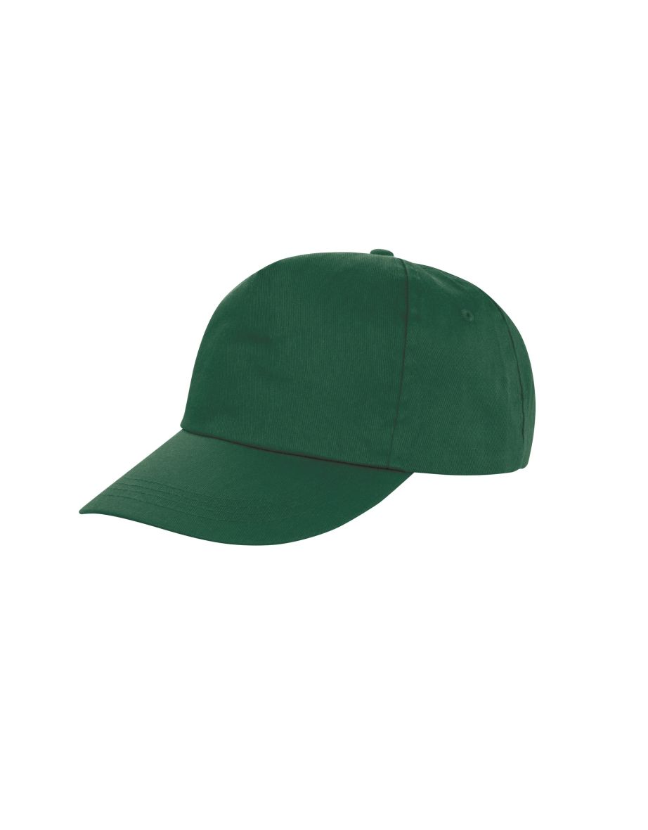 Result Unisex Core Houston 5 Panel Printers Baseball Cap - Bottle Green