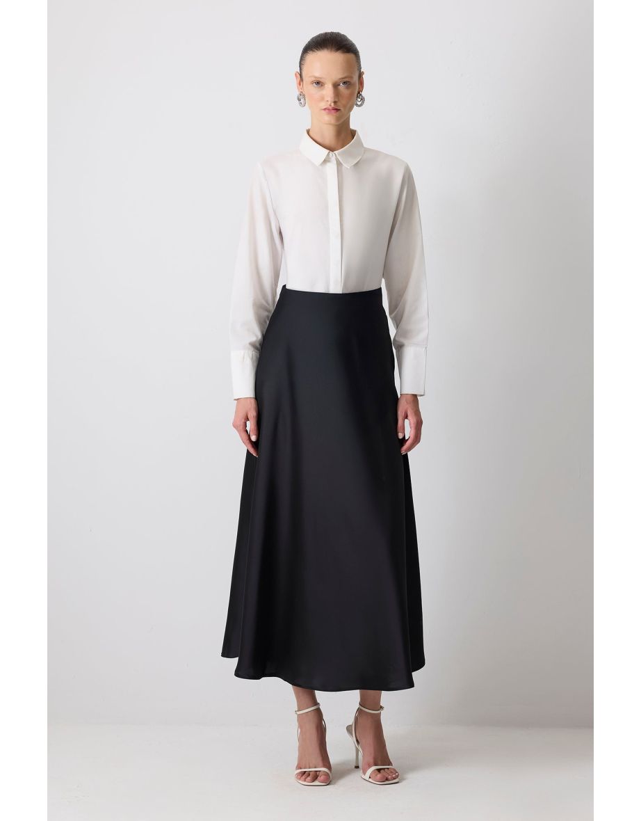 BASIC SATIN SKIRT