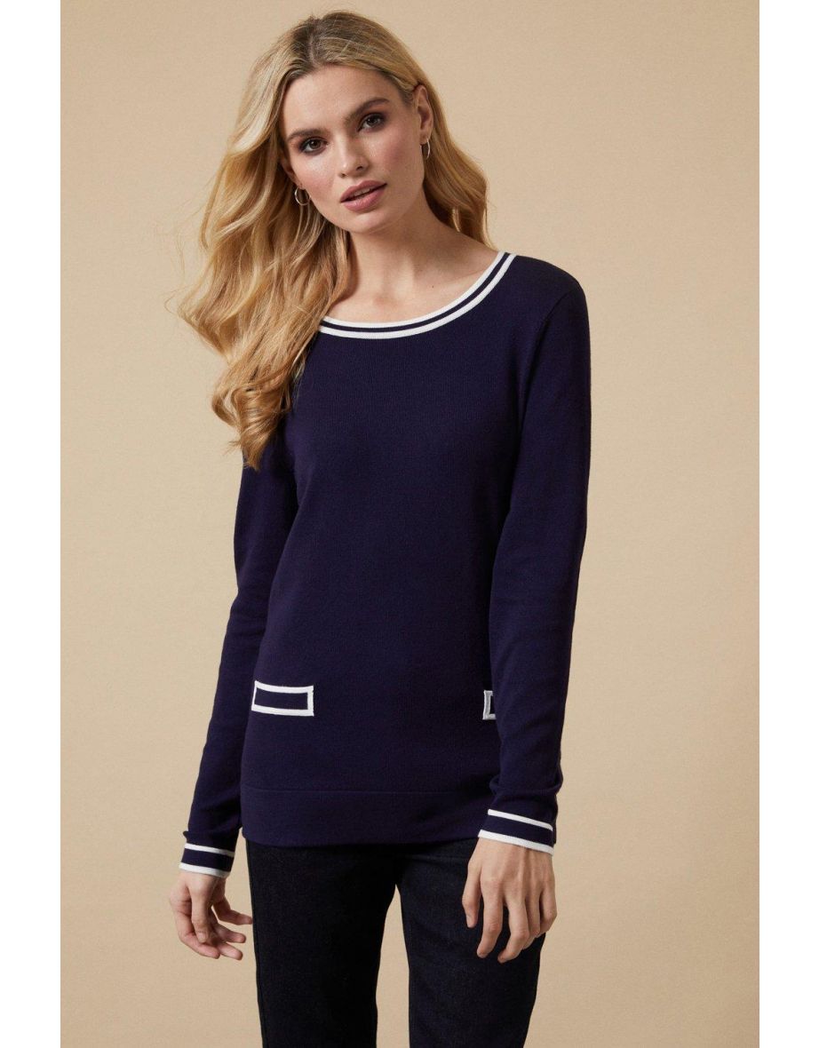 Wallis navy outlet jumper