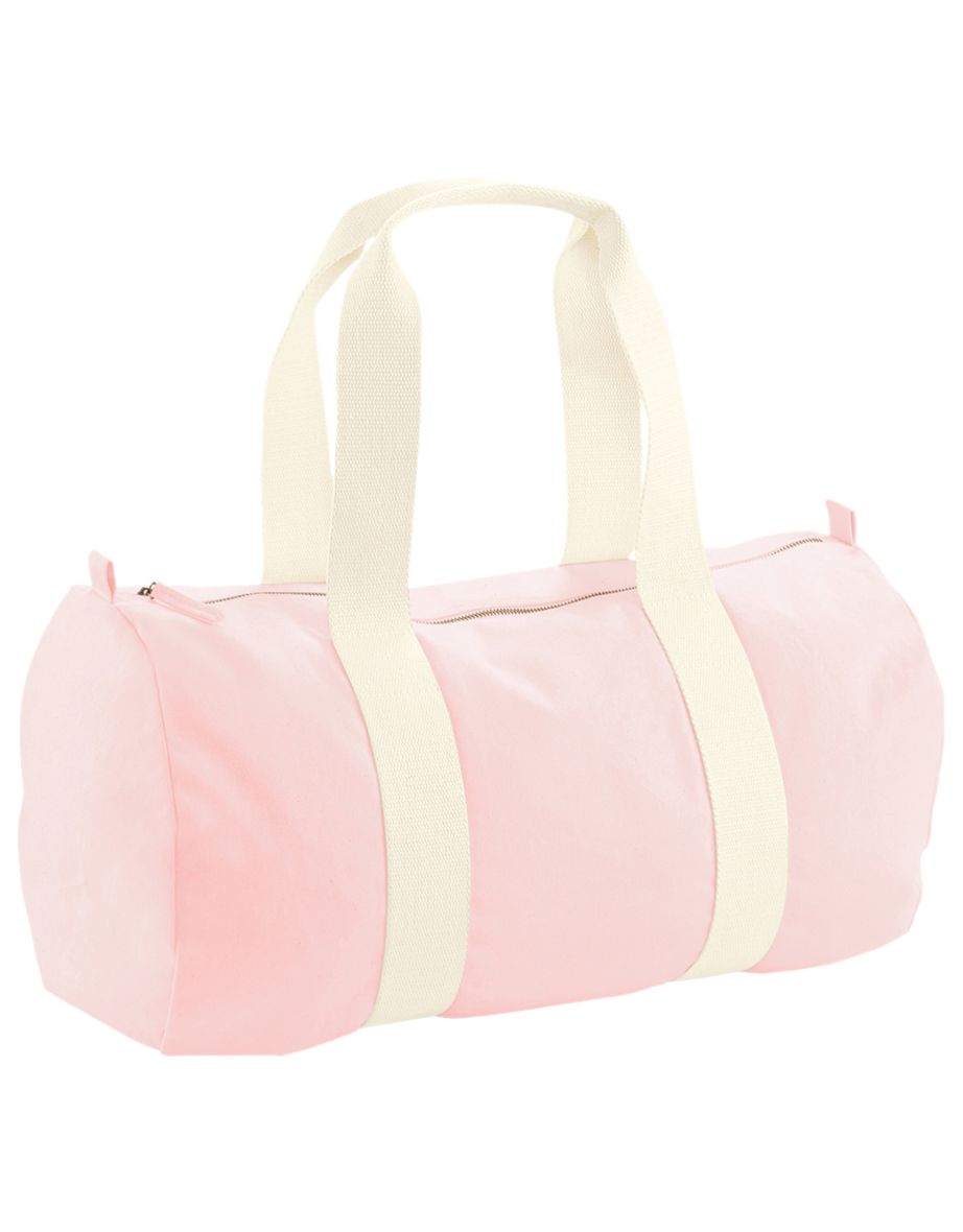 Westford Mill EarthAware Organic Barrel Bag - Pastel Pink