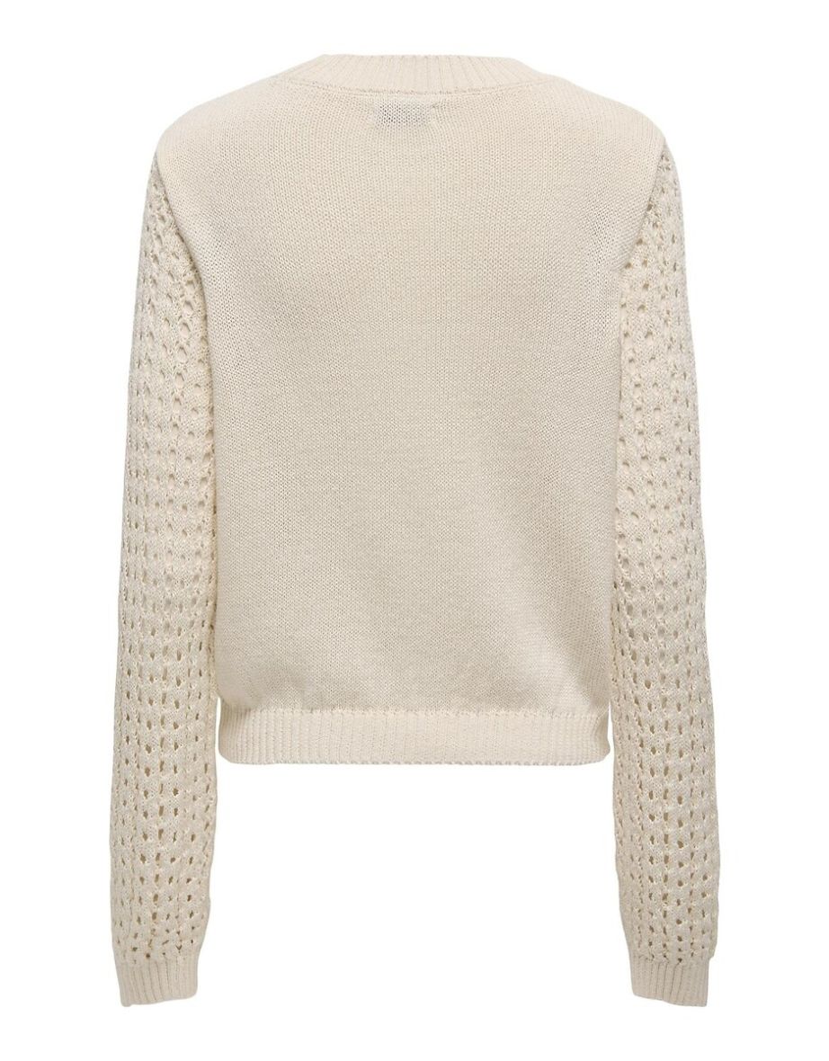 Openwork Crew Neck Jumper/Sweater - 1