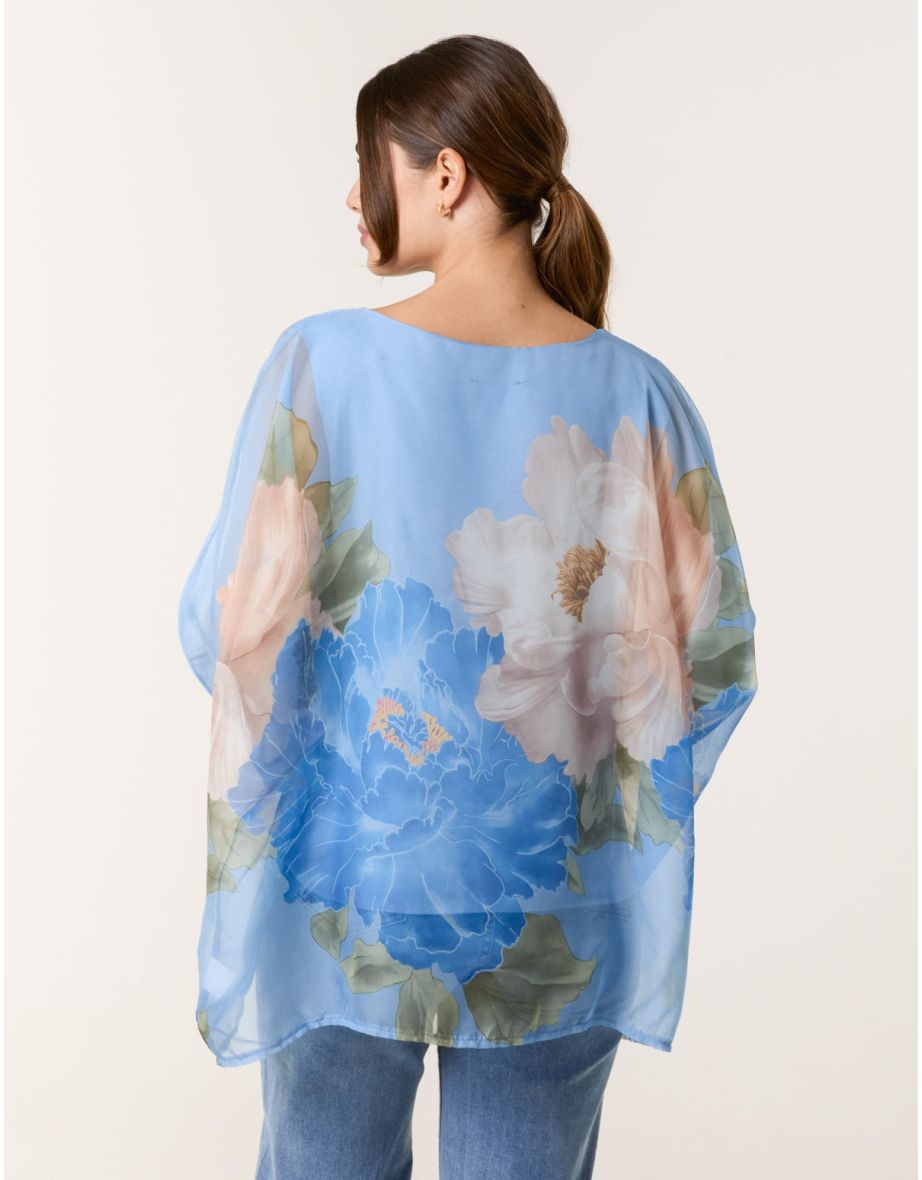 Silk Like Floaty Top - 3