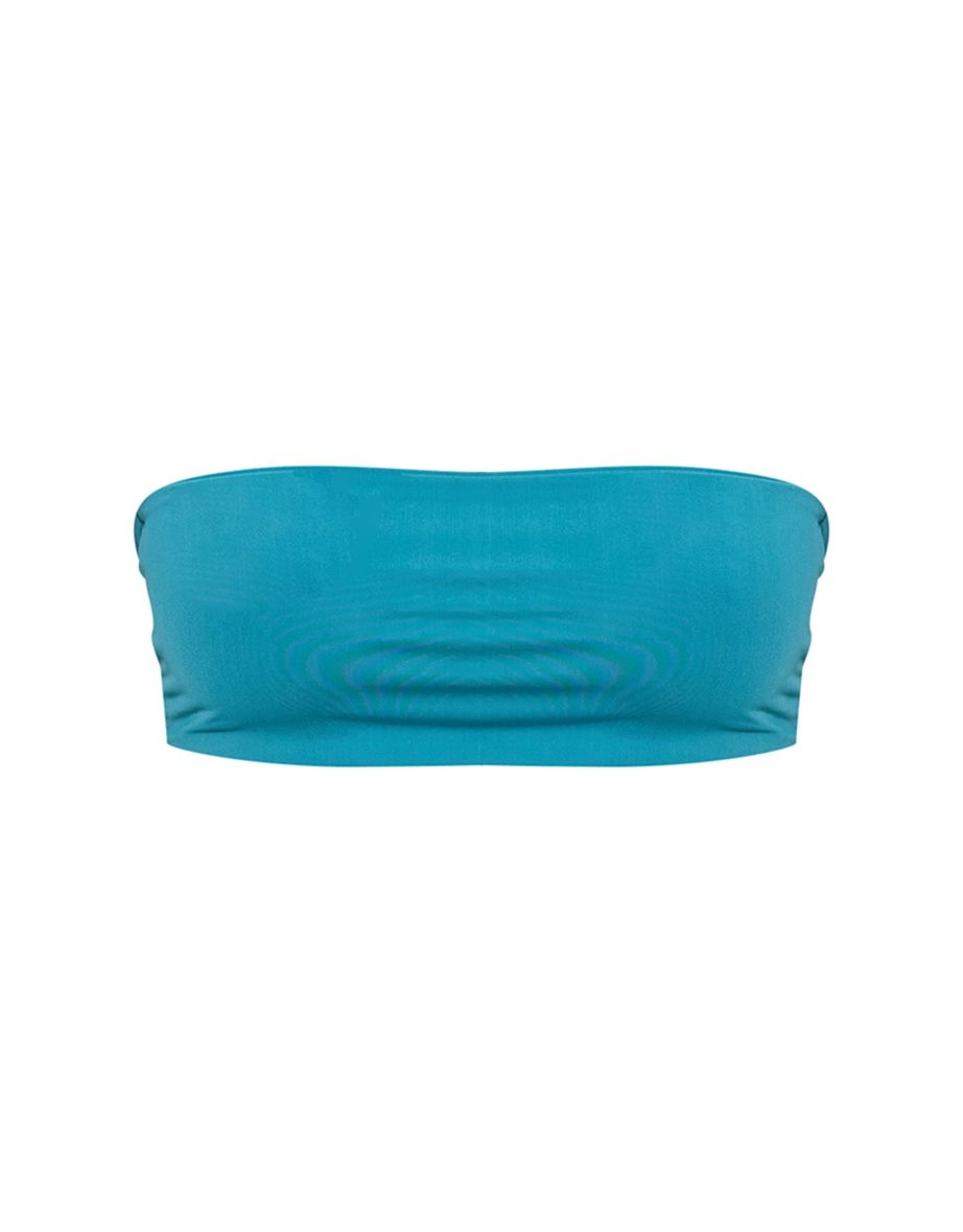 Emerald Green Bandeau Bikini Top - 3