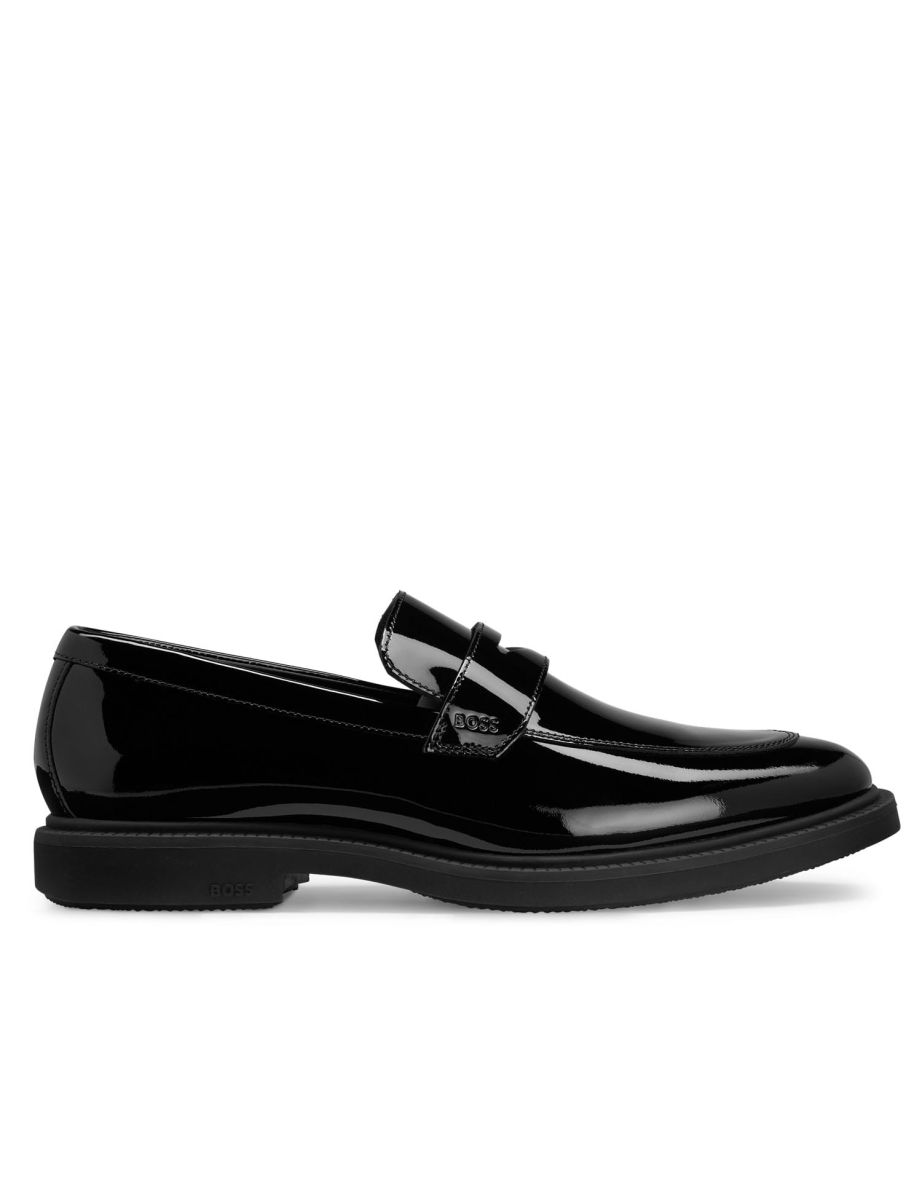 Men's Boss Larry Loafer Shoes in Black