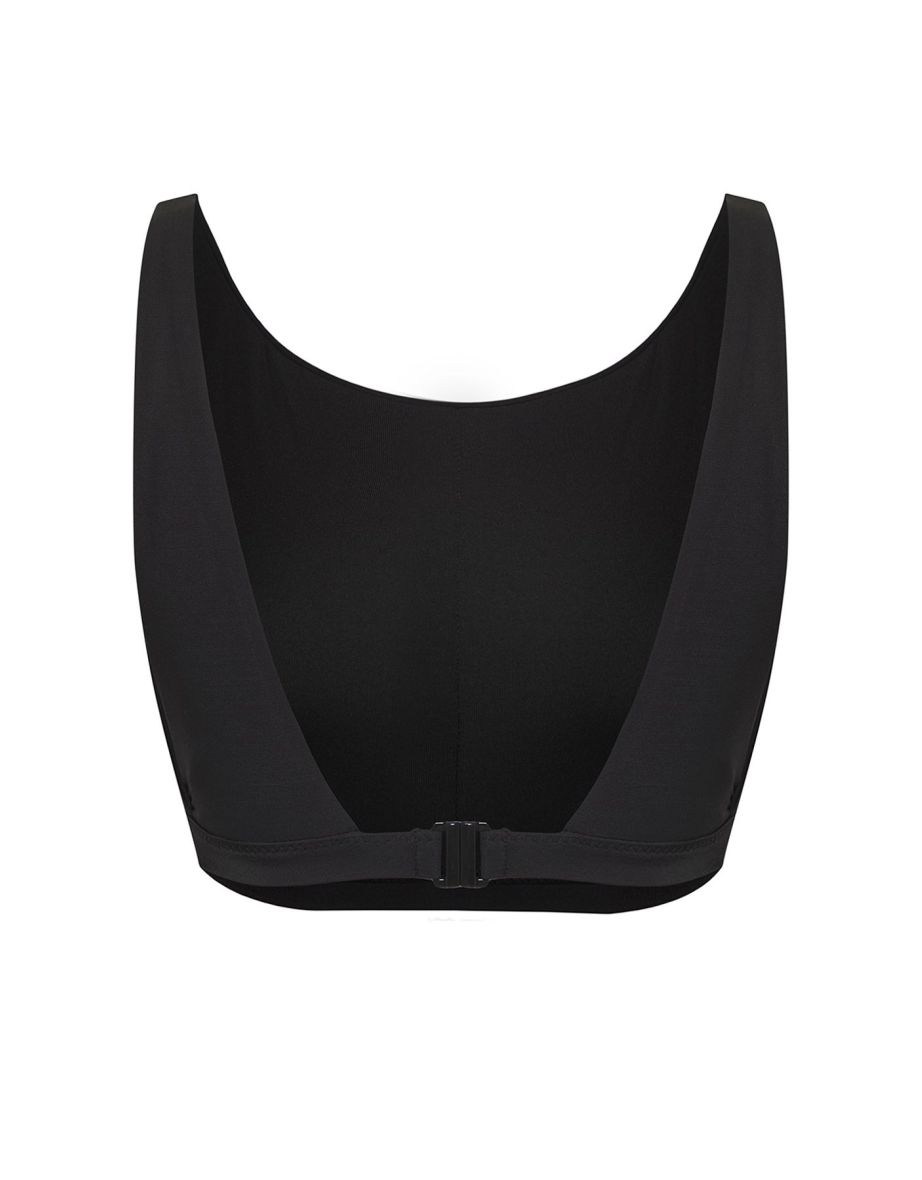 Black Halter Neck Bikini Top - 5