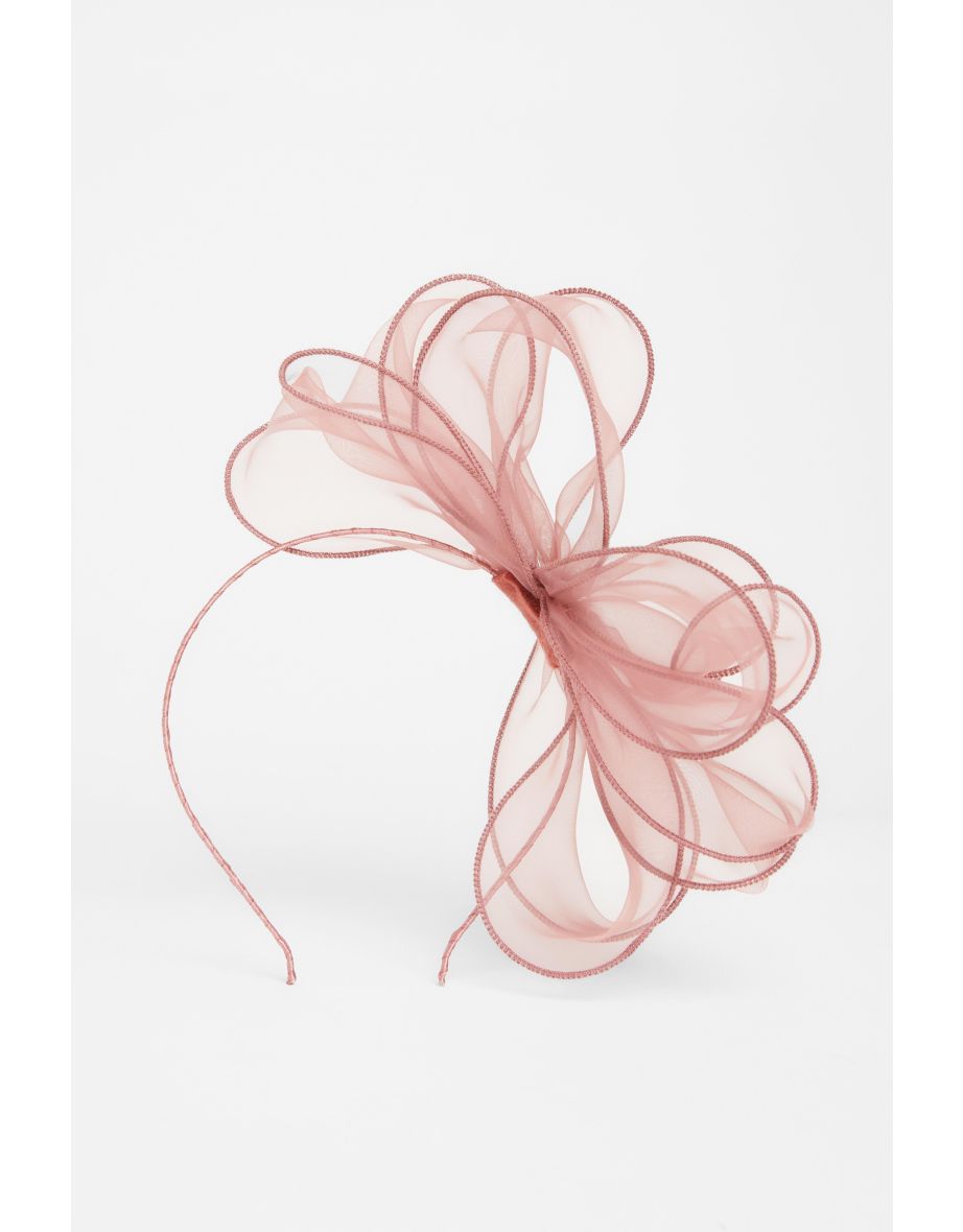 Peach Loop Headband Fascinator