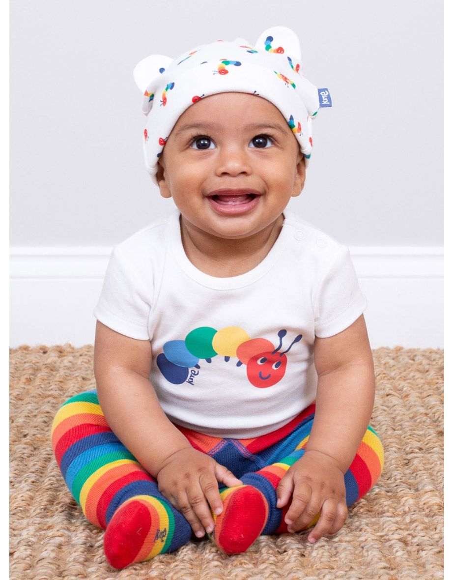 Rainbow caterpillar bodysuit
