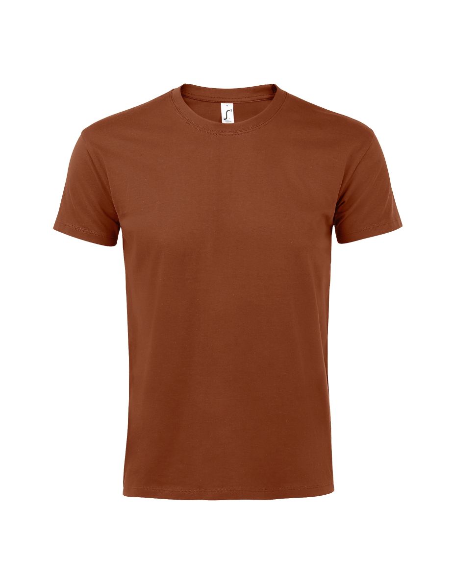 SOLS Mens Imperial Heavyweight Short Sleeve T-Shirt - Terracotta