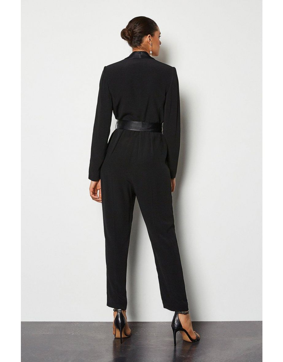 Tuxedo Wrap Jumpsuit - 2