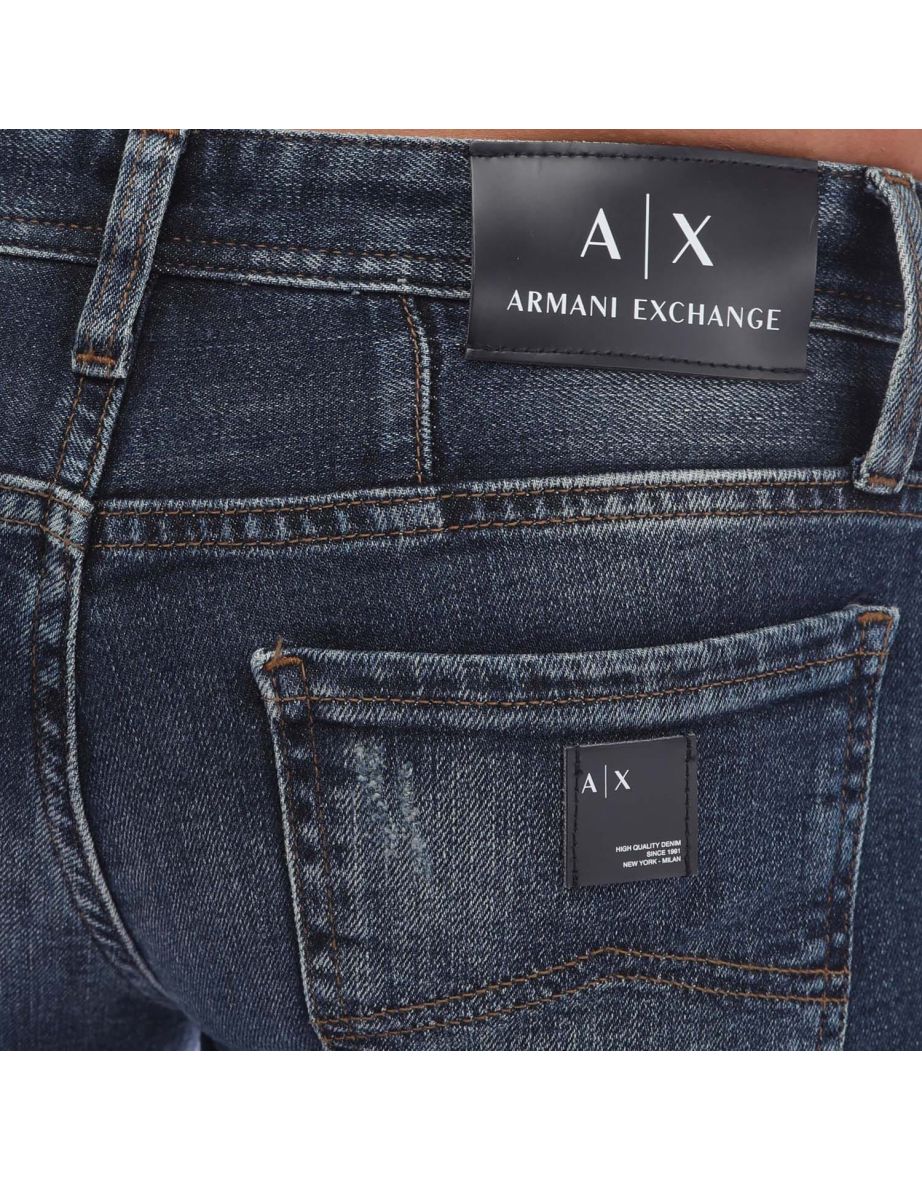 Men's Armani Exchange J14 Skinny-Fit Jeans in Purple - 2