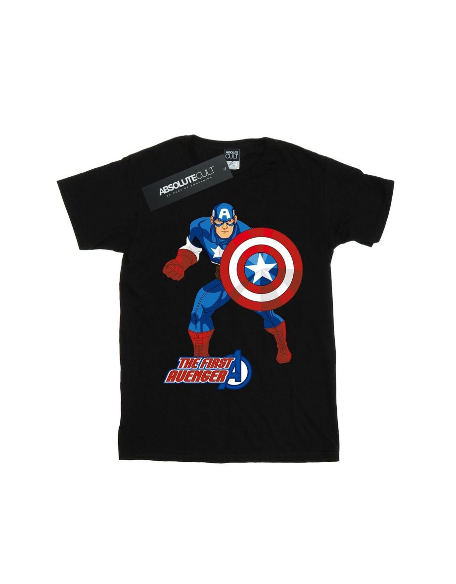 Marvel Boys Captain America The First Avenger T-Shirt - Black - 1
