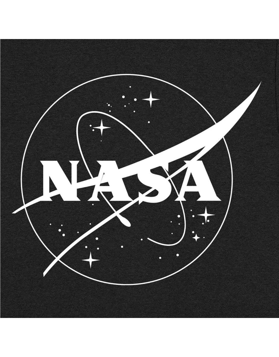 NASA Unisex Adult Insignia T-Shirt - Black/White - 1