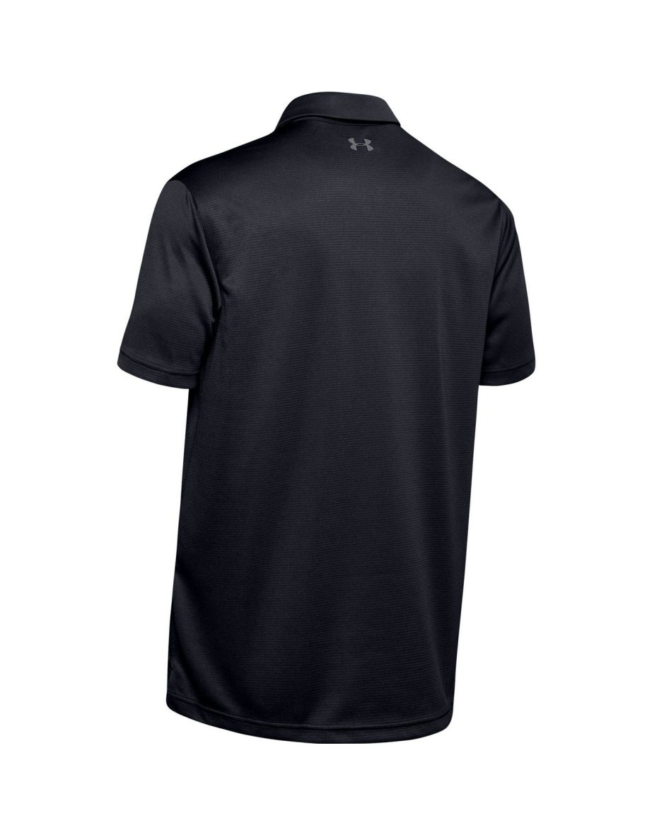 Under Armour Mens Tech Polo Shirt - Black/Graphite - 2