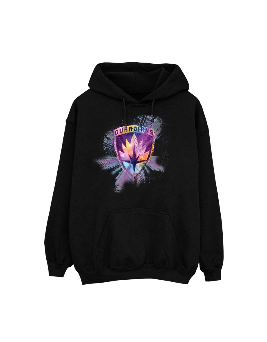 Shop Marvel Womens Ladies Guardians Of The Galaxy Abstract Star Lord Hoodie Black Online in Oman VogaCloset