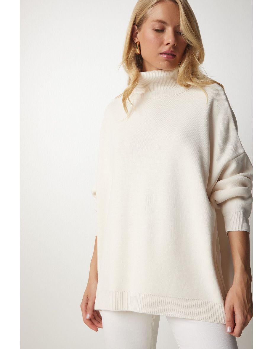 Happiness İStanbul Beige Knitted Sweater