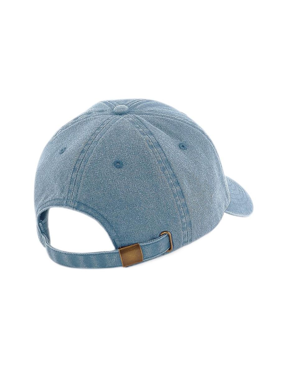 Beechfield Unisex Low Profile Vintage Denim-Look Cap - Vintage Light Denim - 1