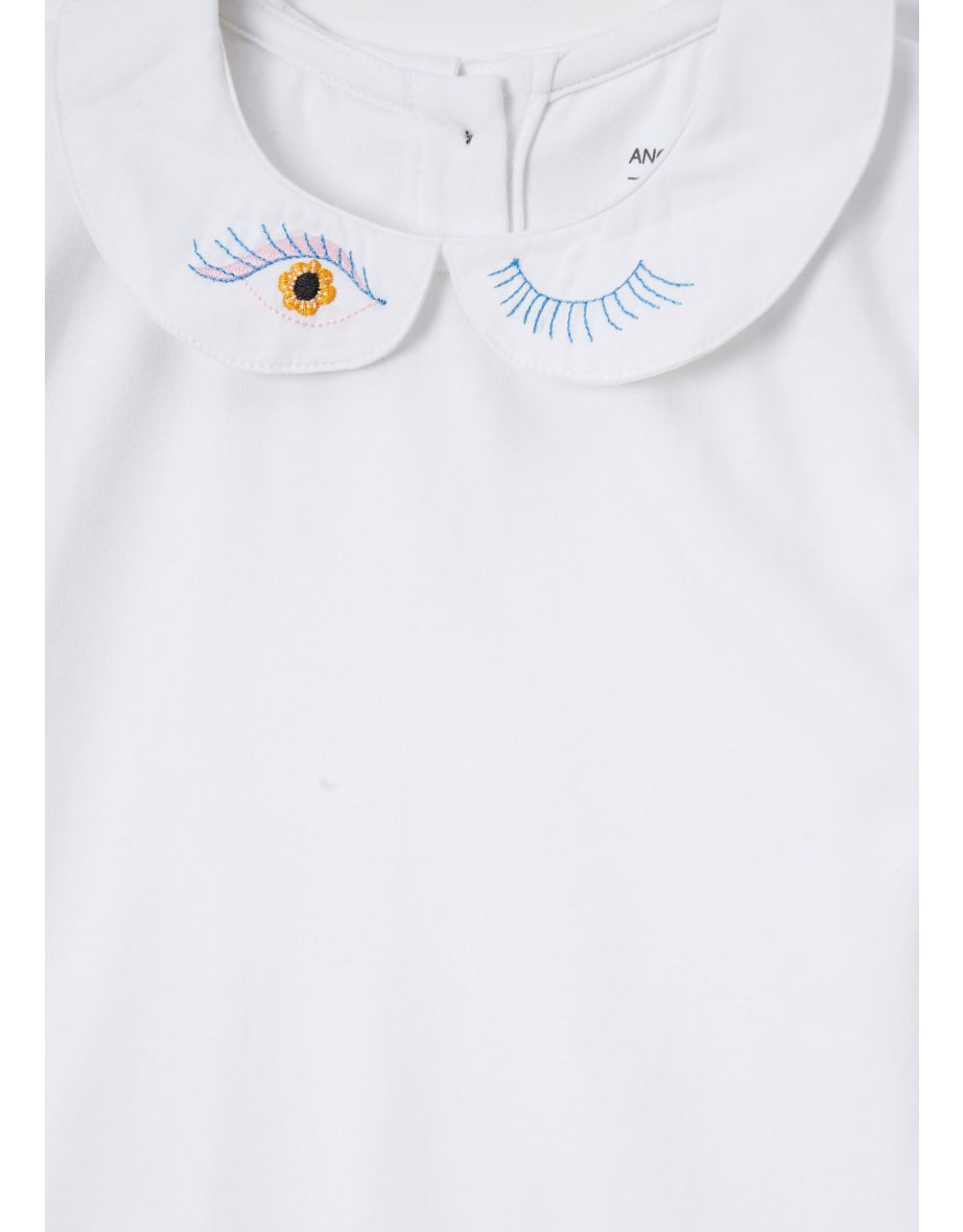 Heidi White Peter Pan Collar Tee - 6