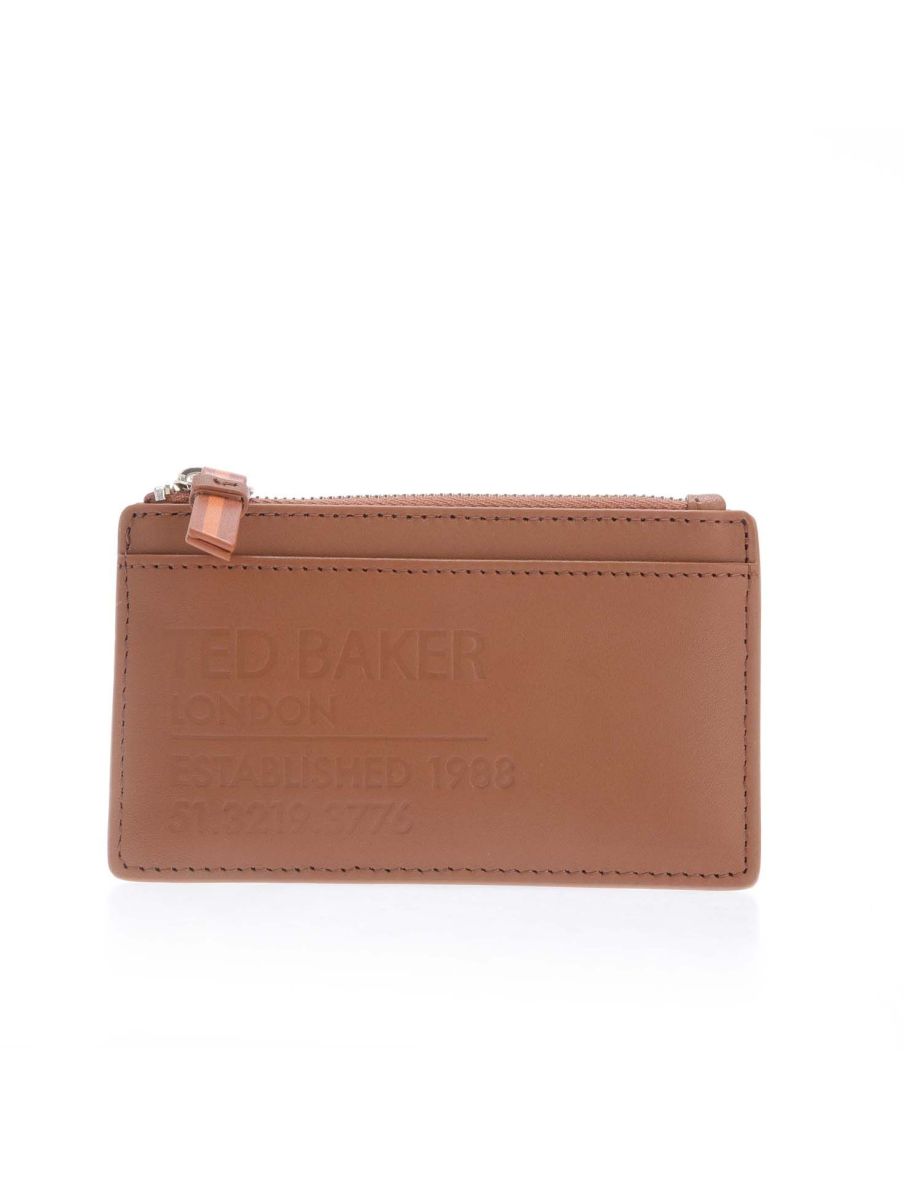 Shop Accessories Ted Baker Darcena Zip Up Coin Purse in Brown Online in Oman VogaCloset