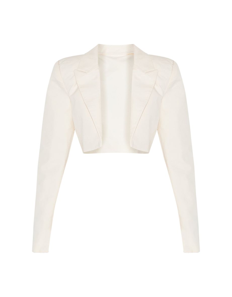 Shape Cream Tailored Cropped Blazer - 4