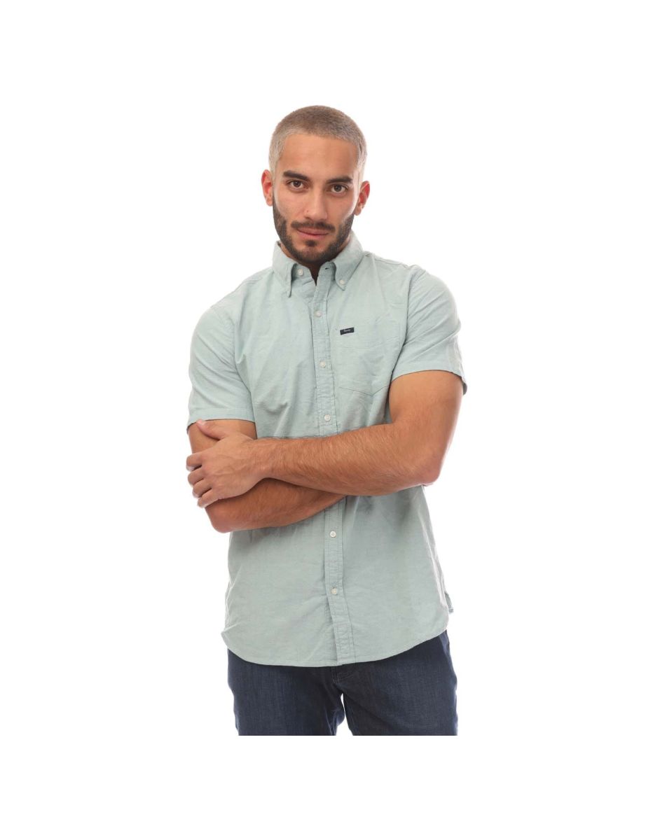 Men's Superdry Vintage Oxford Shirt in Green