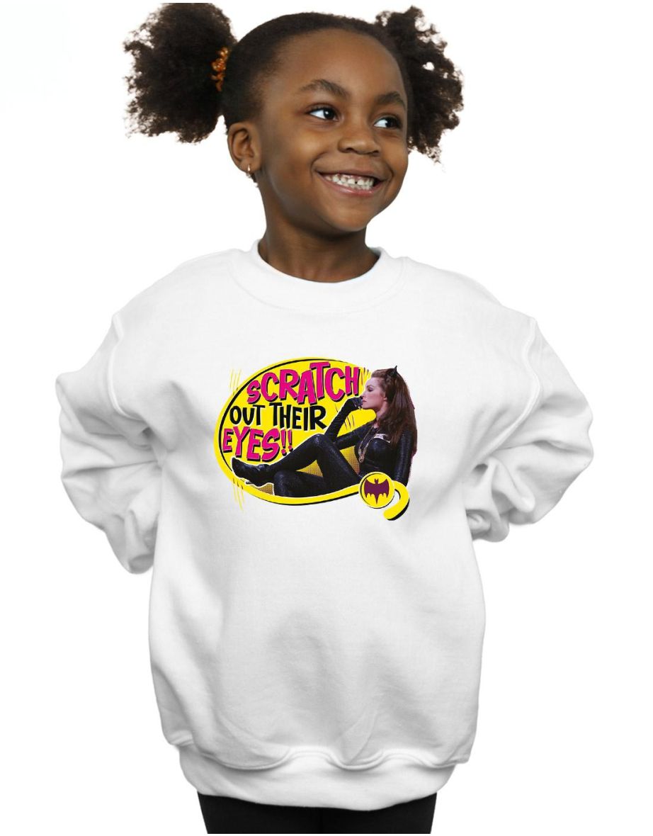 DC Comics Girls Batman TV Series Catwoman Scratch Sweatshirt