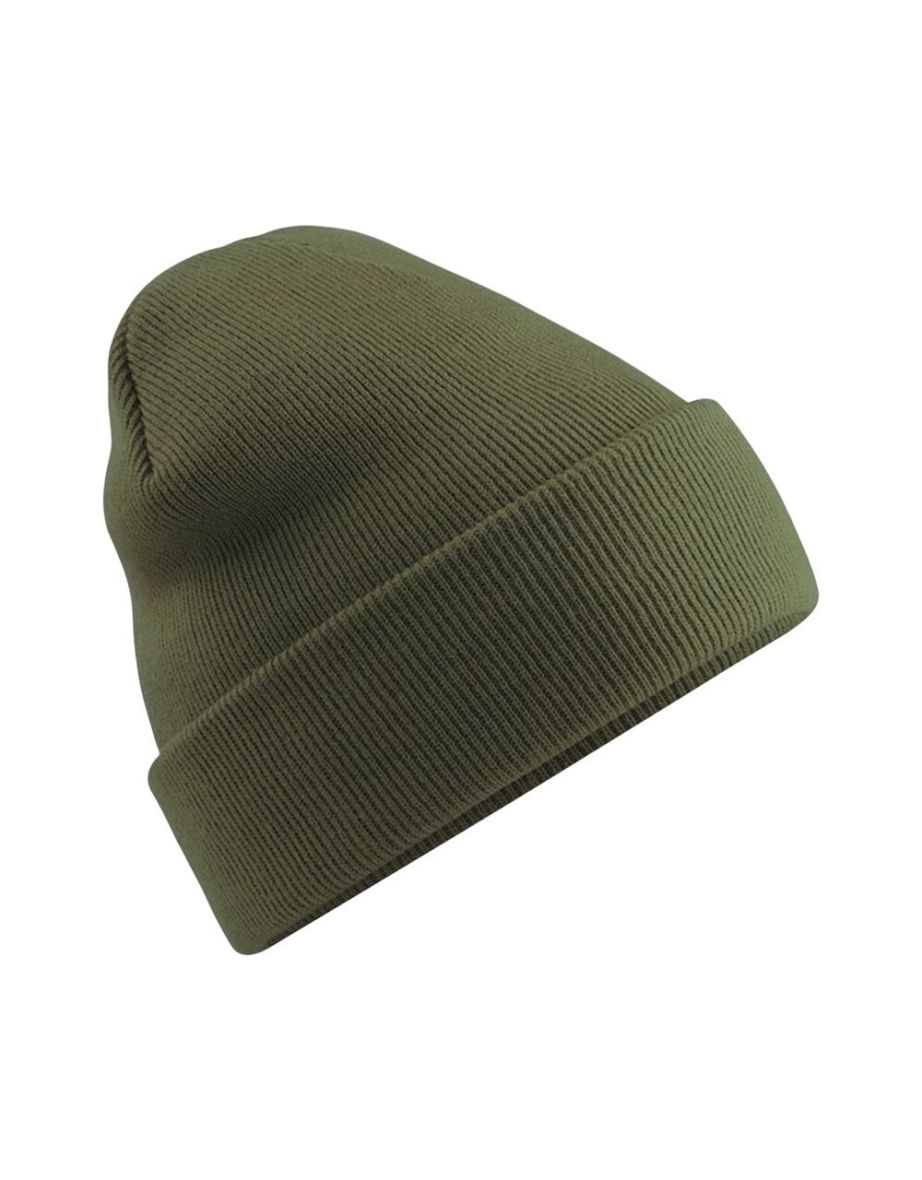 Beechfield Soft Feel Knitted Winter Hat - Moss Green