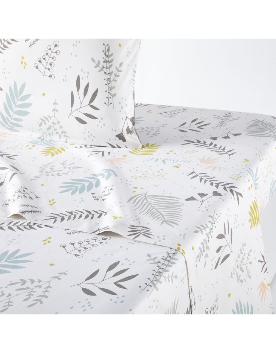 Suzanne Flat Sheet in Cotton Percale