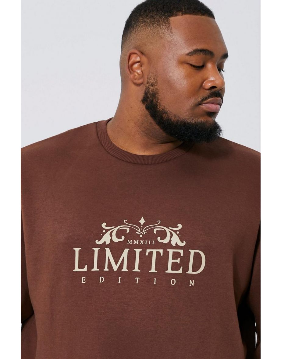 Plus Limited Edition Print Sweatshirt - chocolate - 2