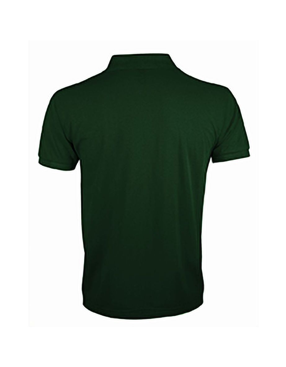 SOLs Mens Prime Pique Plain Short Sleeve Polo Shirt - Bottle Green - 1