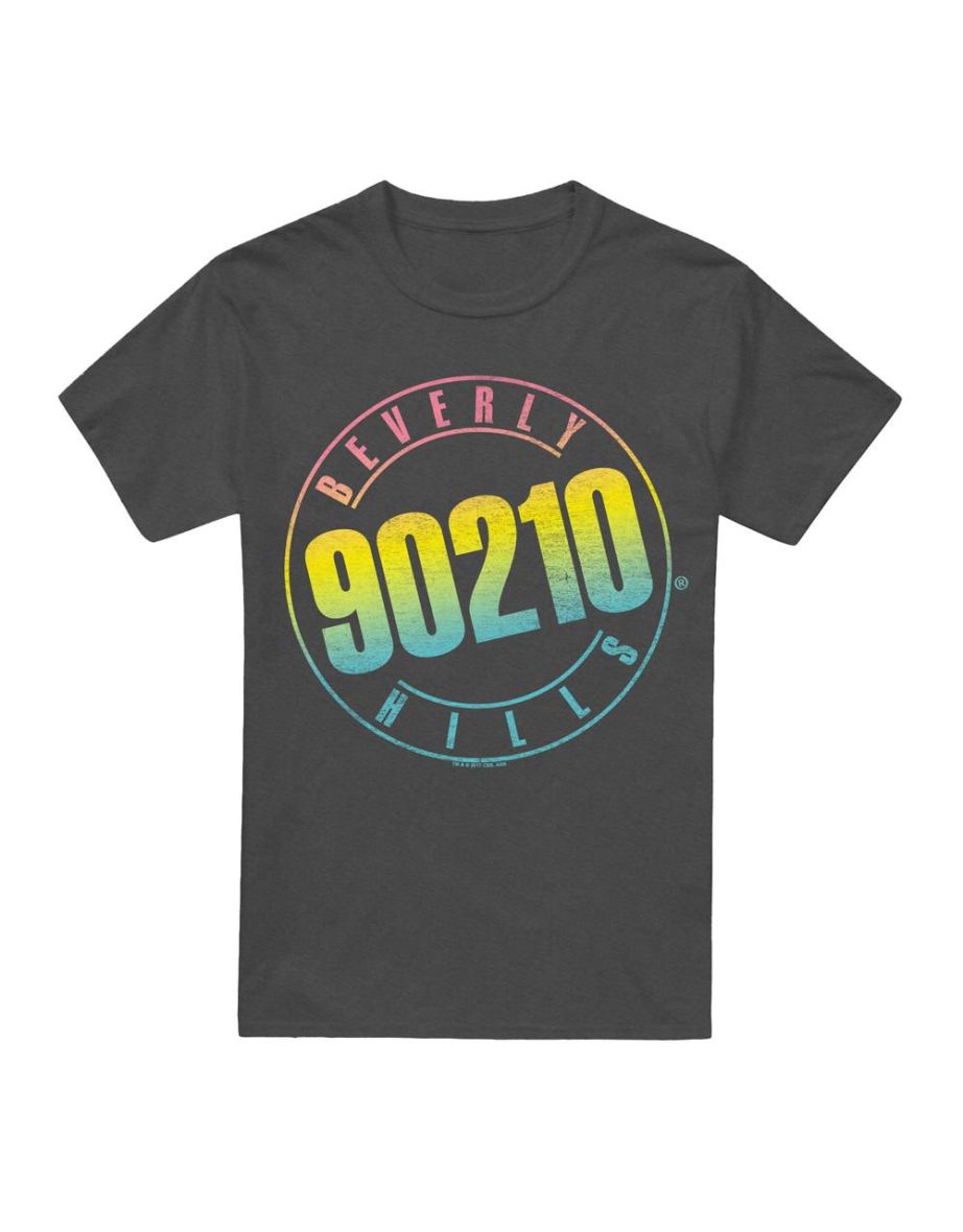 90210 Unisex Adult Colour Blend Logo T-Shirt - Charcoal