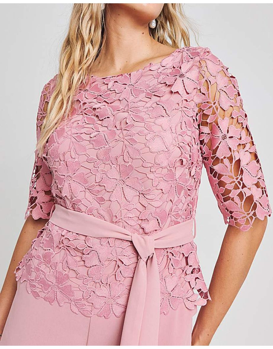 Joanna Hope Lace Jumpsuit - 3