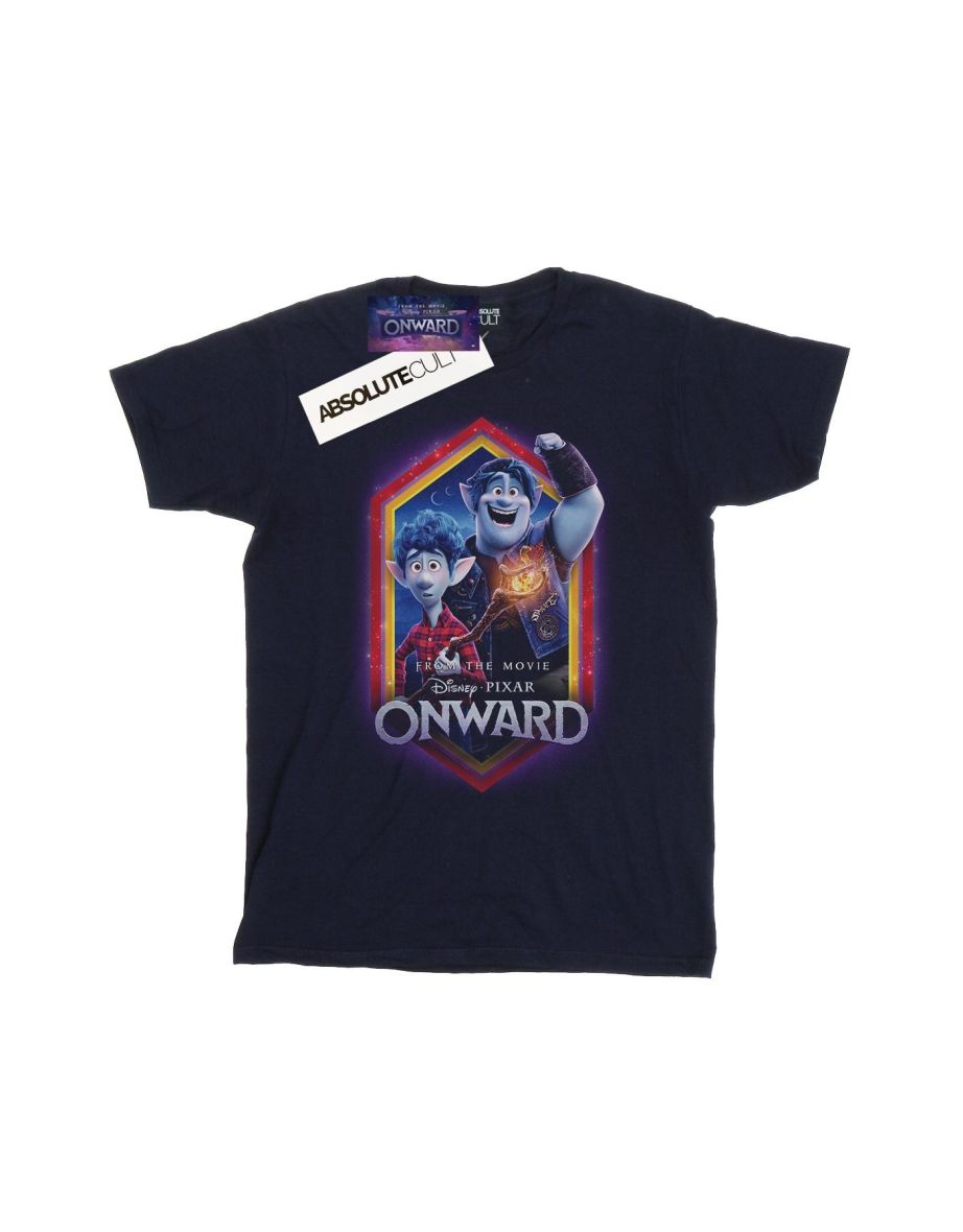 Disney Boys Onward Brothers Crest T-Shirt - Navy Blue - 1