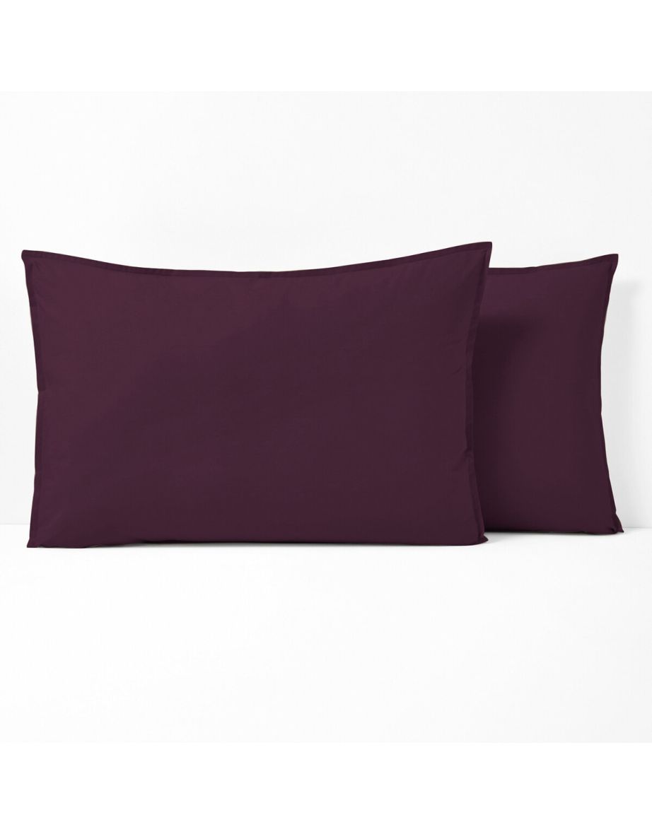 Scenario Plain 100% Cotton Percale 200 Thread Count Pillowcase - 3