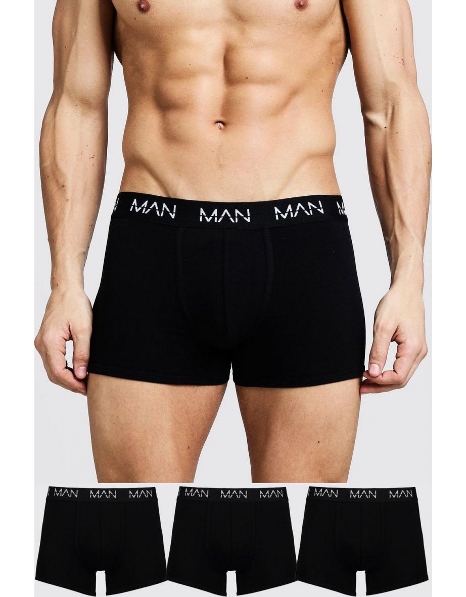 3 Pack MAN Trunks - black