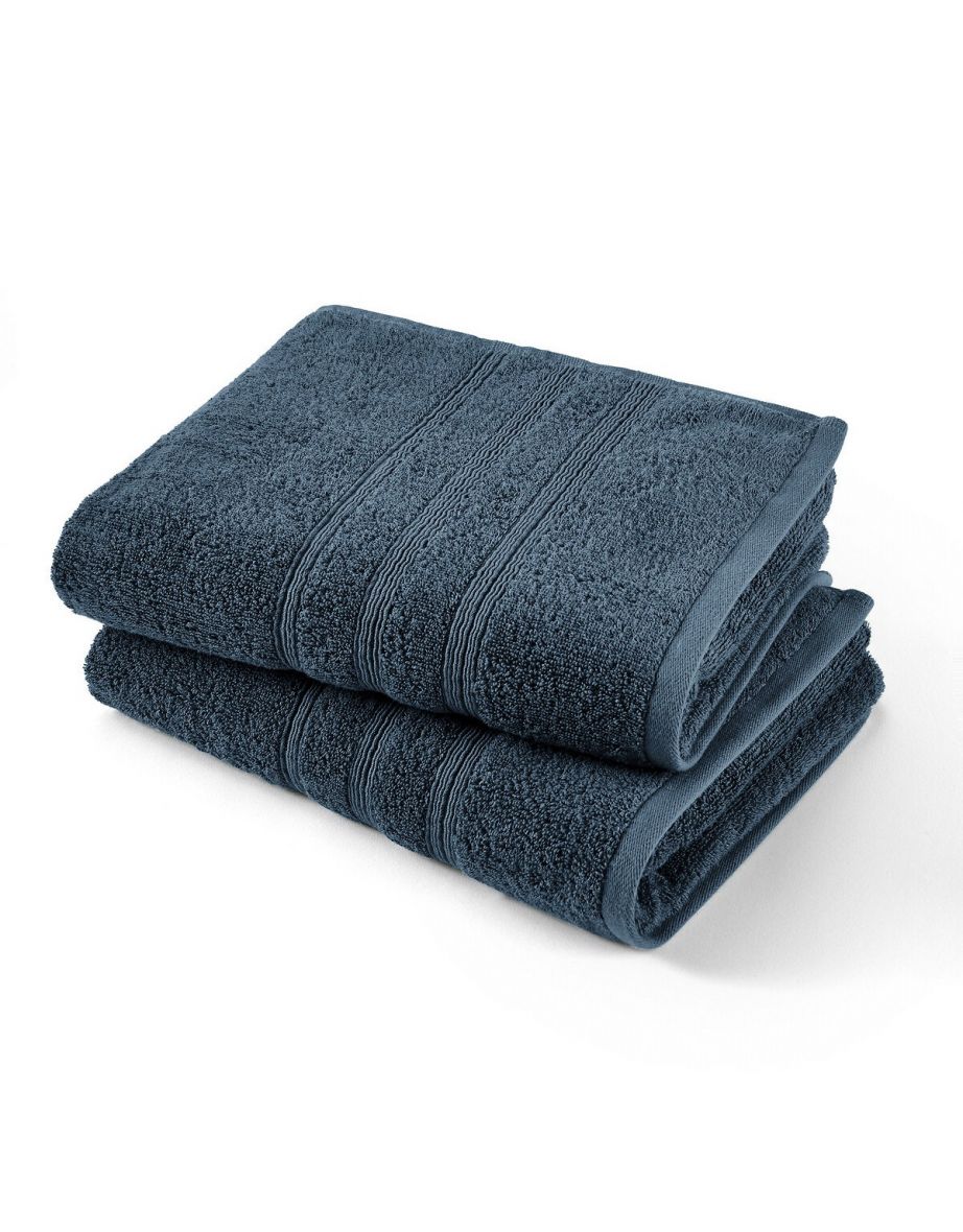 Set of 2 Scenario Towels in Organic Cotton, 600g/m²