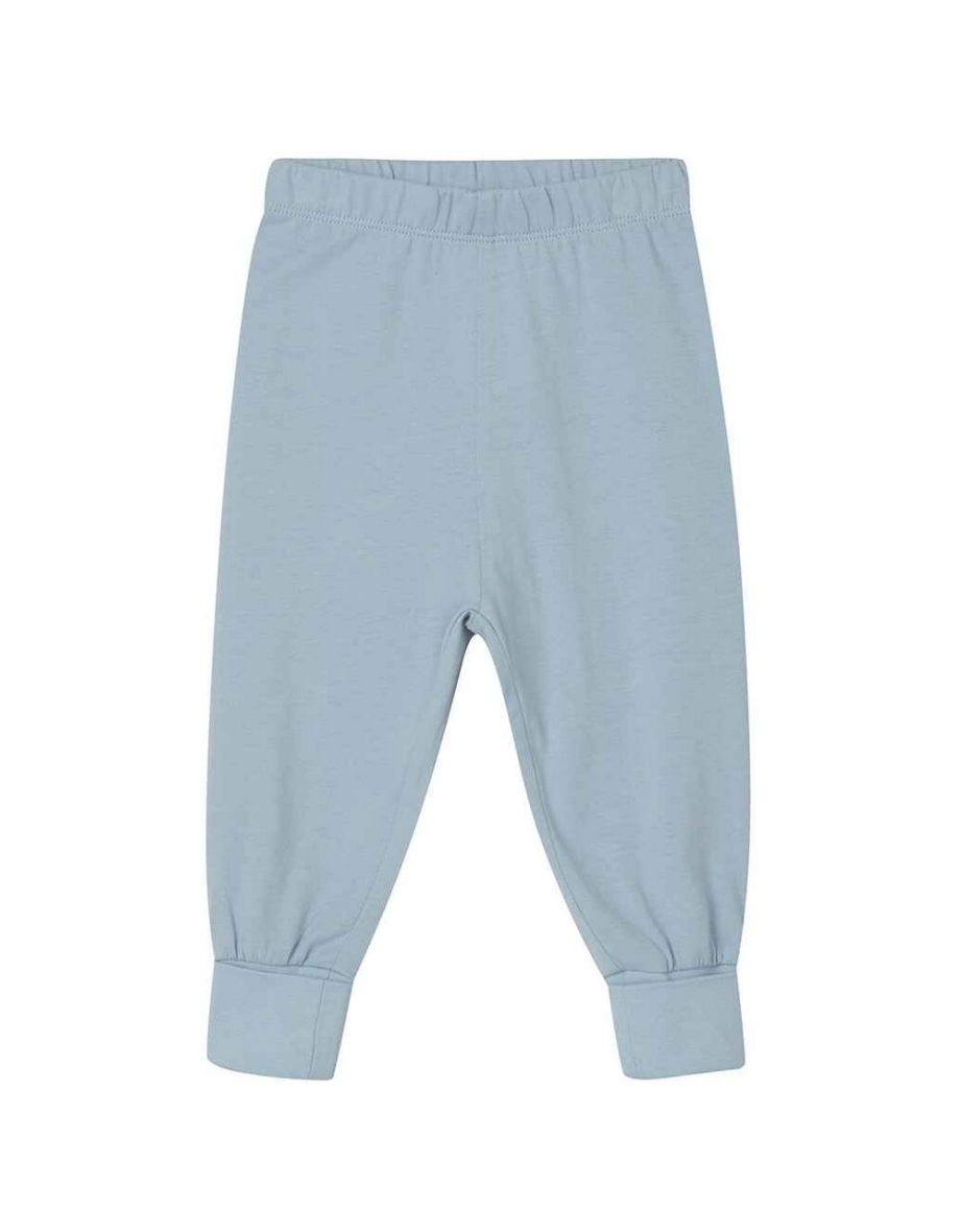 Babybugz Baby Shoulder Poppers Long Pyjama Set - Dusty Blue - 2