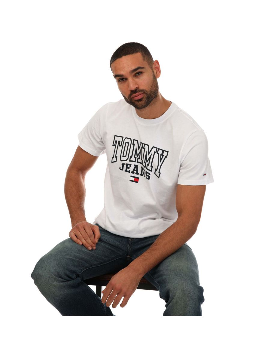Men's Tommy Hilfiger T-Shirt in White - 3